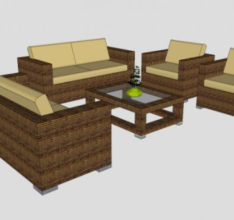 家具休闲沙发SU模型下载_sketchup草图大师SKP模型