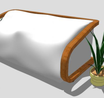 豆袋沙发休闲懒人沙发SU模型下载_sketchup草图大师SKP模型