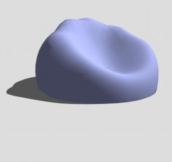 紫色豆袋椅懒人沙发SU模型下载_sketchup草图大师SKP模型
