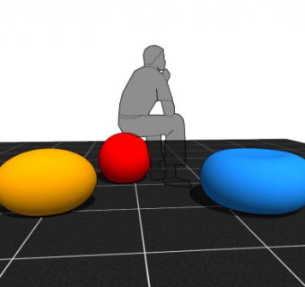 休闲软椅赫尔曼·米勒SU模型下载_sketchup草图大师SKP模型