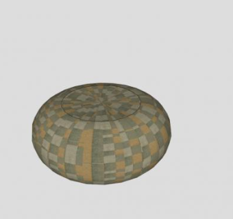 加加林土星J型豆袋袋SU模型下载_sketchup草图大师SKP模型