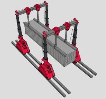 工业龙门吊车的SU模型_su模型下载 草图大师模型_SKP模型