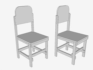 白色单椅<em>安乐椅</em>SU模型下载_sketchup草图大师SKP模型