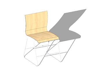 休闲蓝色座椅土耳其沙发SU模型下载_sketchup草图大师SKP模型