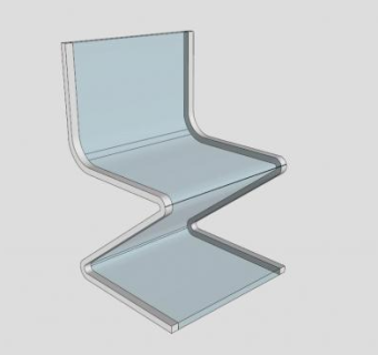 Z型椅子SU模型下载_sketchup草图大师SKP模型