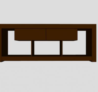 奈良鸡翅木电视柜SU模型下载_sketchup草图大师SKP模型