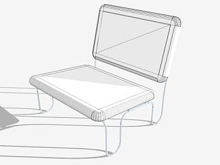 座椅<em>白色</em>塑料<em>椅</em>SU模型下载_sketchup草图大师SKP模型