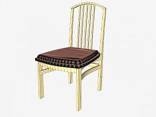 金色椅子座椅SU模型下载_sketchup草图大师SKP模型