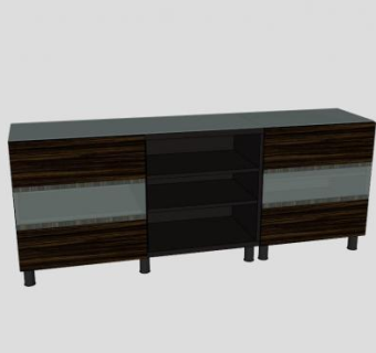 宜家贝达系列电视柜SU模型下载_sketchup草图大师SKP模型