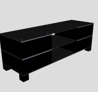 可以放音响的电视柜SU模型下载_sketchup草图大师SKP模型