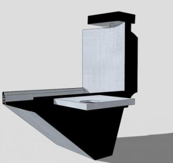 黑色座椅机场椅SU模型下载_sketchup草图大师SKP模型