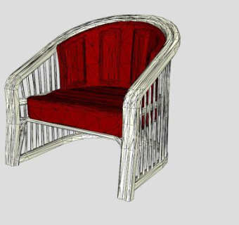 舒适座椅露台椅SU模型下载_sketchup草图大师SKP模型