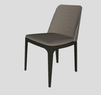 宽厚椅子单椅SU模型下载_sketchup草图大师SKP模型