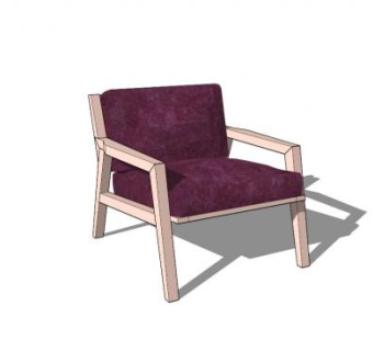 休闲座椅沙发椅SU模型下载_sketchup草图大师SKP模型