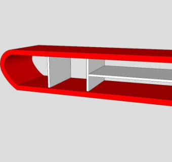 现代时尚电视站SU模型下载_sketchup草图大师SKP模型