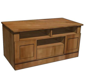 实木现代简约电视柜SU模型下载_sketchup草图大师SKP模型