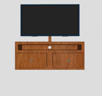 中式木制电视柜SU模型下载_sketchup草图大师SKP模型