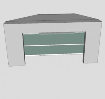 简约灰色电视柜SU模型下载_sketchup草图大师SKP模型