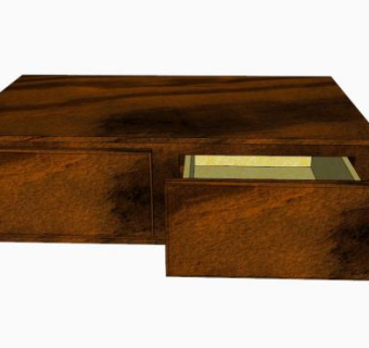 两个抽屉的电视柜SU模型下载_sketchup草图大师SKP模型