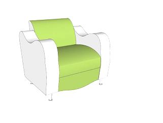 休闲座椅家具椅子SU模型下载_sketchup草图大师SKP模型