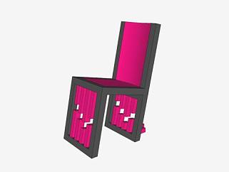 乐队建筑艺术椅SU模型下载_sketchup草图大师SKP模型