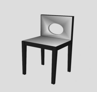 拉古纳餐椅SU模型下载_sketchup草图大师SKP模型