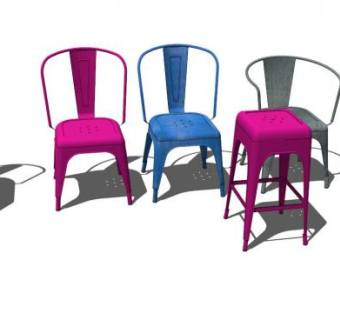 托利克斯家具座椅SU模型下载_sketchup草图大师SKP模型