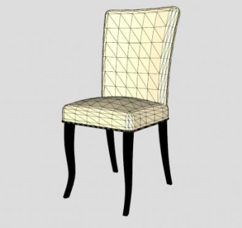 米黄色座椅家具SU模型下载_sketchup草图大师SKP模型