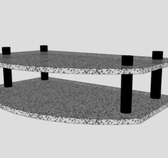 猎豹彩色电视柜SU模型下载_sketchup草图大师SKP模型