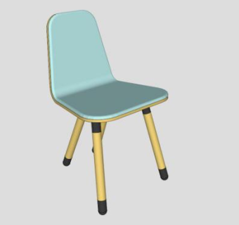 软垫座椅SU模型下载_sketchup草图大师SKP模型