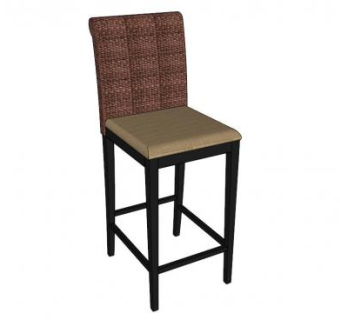 户外凳子SU模型下载_sketchup草图大师SKP模型