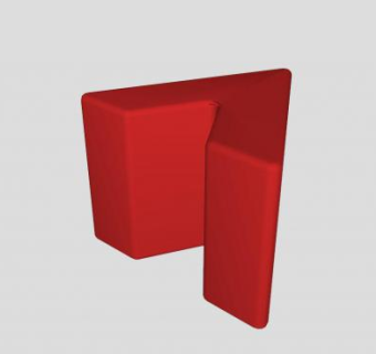 红色座椅SU模型下载_sketchup草图大师SKP模型