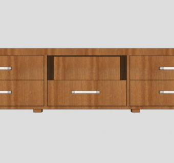 现代客厅家具电视架SU模型下载_sketchup草图大师SKP模型