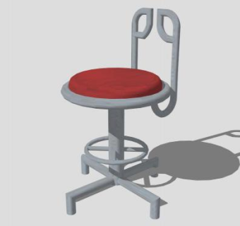 厨房椅子SU模型下载_sketchup草图大师SKP模型