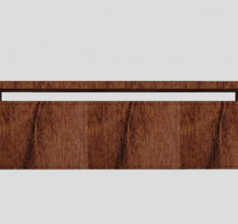 实木棕色现代电视柜SU模型下载_sketchup草图大师SKP模型