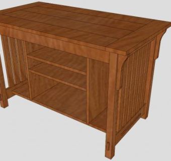 现代简约客厅木质电视柜SU模型下载_sketchup草图大师SKP模型