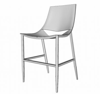 地槽凳座椅SU模型下载_sketchup草图大师SKP模型