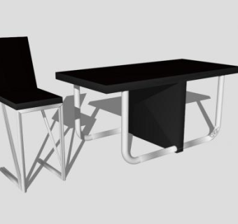 现代黑色座椅SU模型下载_sketchup草图大师SKP模型