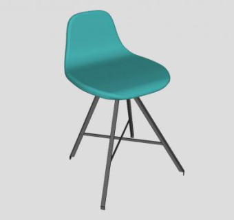 绿色钢带软垫座SU模型下载_sketchup草图大师SKP模型