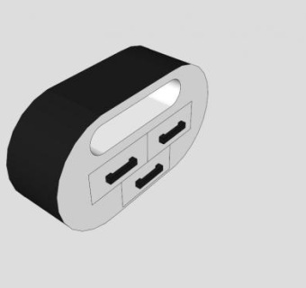 现代风格的电视柜SU模型下载_sketchup草图大师SKP模型