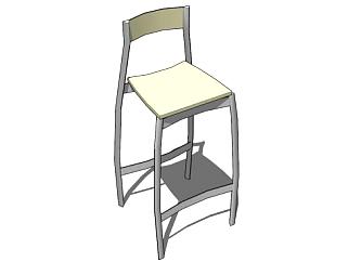 现代凳子座椅SU模型下载_sketchup草图大师SKP模型