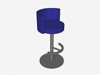 隆多靛蓝渲染器座椅SU模型下载_sketchup草图大师SKP模型