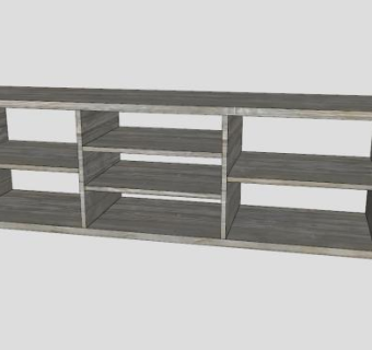 高档欧式电视柜SU模型下载_sketchup草图大师SKP模型