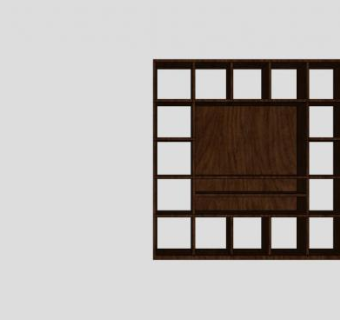 现代电视柜和娱乐站SU模型下载_sketchup草图大师SKP模型