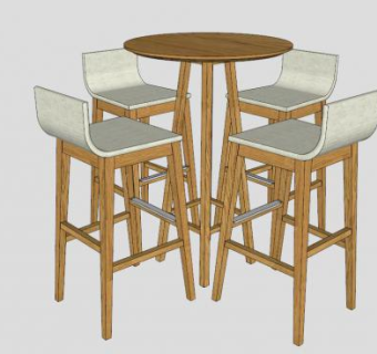 休闲座椅组合SU模型下载_sketchup草图大师SKP模型