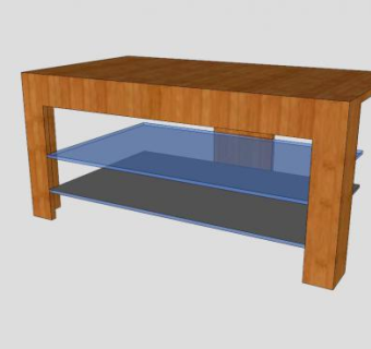 装饰房间的电视柜SU模型下载_sketchup草图大师SKP模型