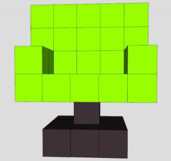 绿色休闲吧椅SU模型下载_sketchup草图大师SKP模型