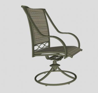 户外露台椅SU模型下载_sketchup草图大师SKP模型