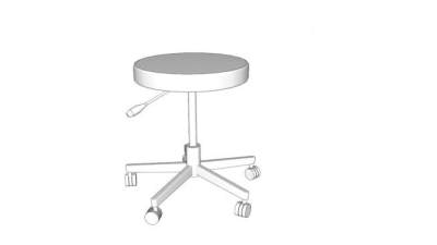 外科医生滑轮椅SU模型下载_sketchup草图大师SKP模型