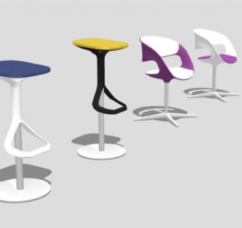 液态氧椅和煤凳SU模型下载_sketchup草图大师SKP模型